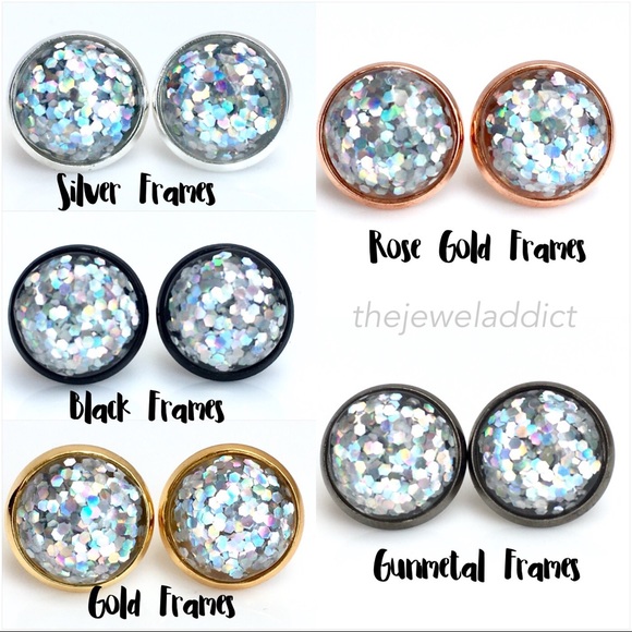 3 for 15🎀holographic glitter earrings - Picture 2 of 6